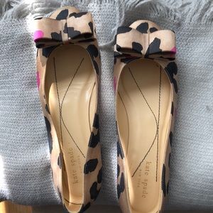 Kate Spade leopard ballet flats